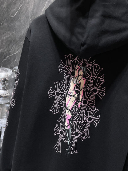 Chrome Hearts New Zip Up Hoodie 8660